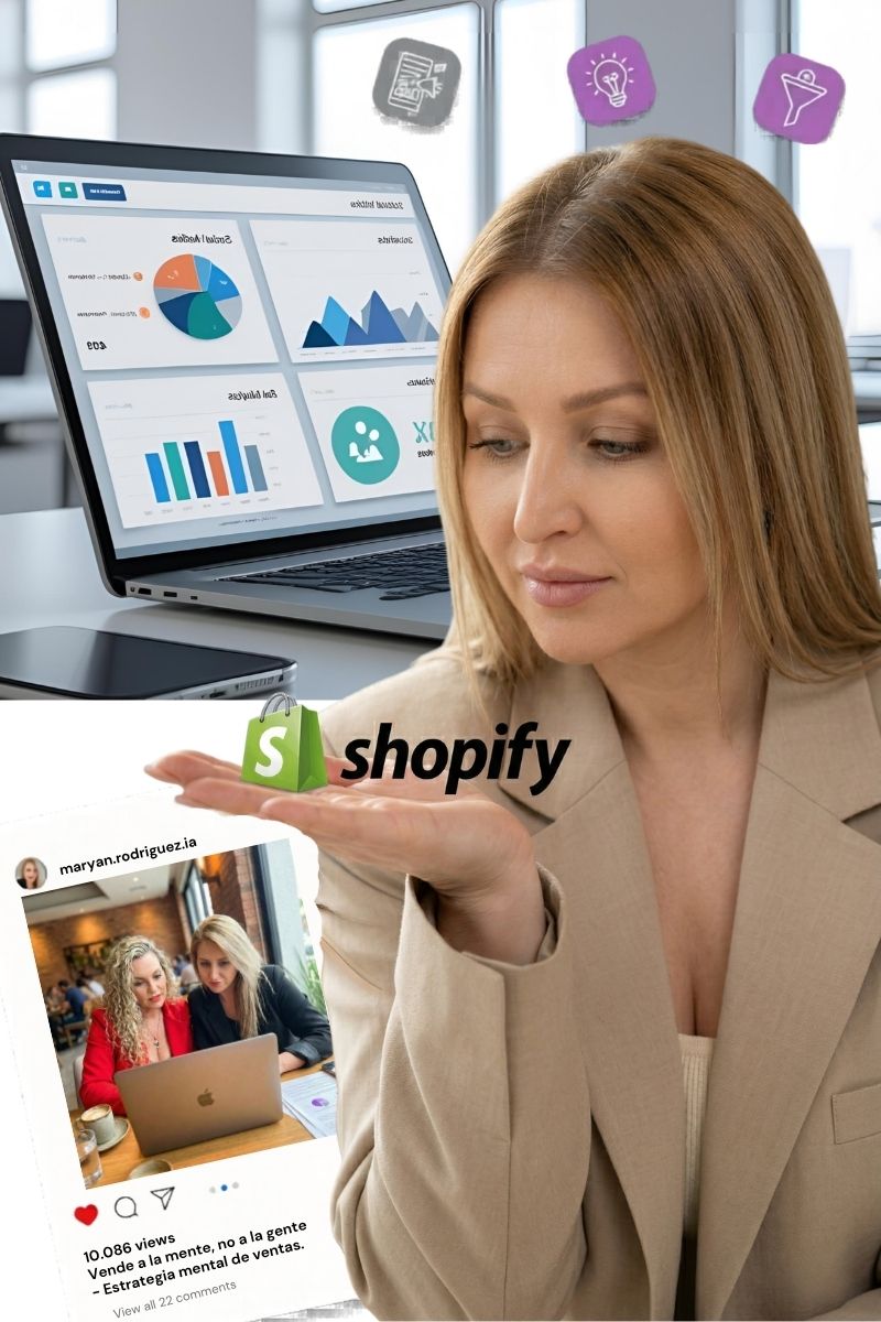 Maryan Rodríguez analizando datos y optimizando embudos de venta